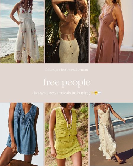 New spring arrivals from free people! 
Such cute dresses for a wedding guest dress, vacations coming up, etc! 🩷☁️✨💄🙌🏻🐚🥂

#LTKU #LTKwedding #LTKparties