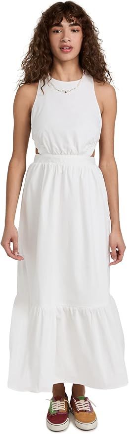 English Factory Women's Elastic Detail Sleeveless Midi Dress | Amazon (US)