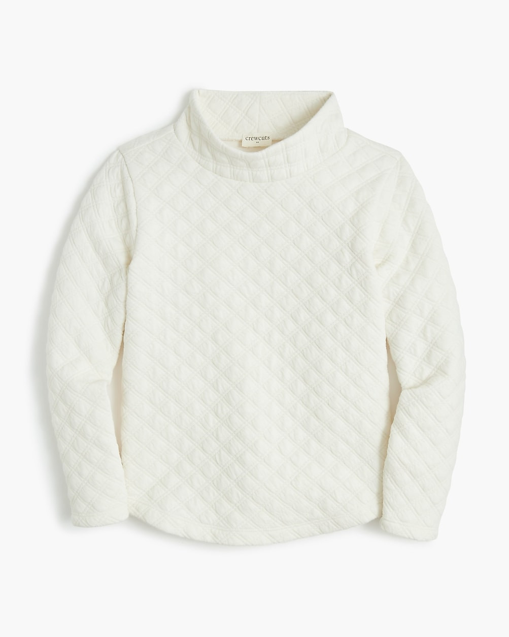 Girls' quilted mockneck pullover | J.Crew Factory