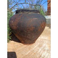Vintage Clay Vessel, Antique Pot, Rustic Ceramic Bowl, Ceramic Jug , Traditional Pitcher, Home Decor | Etsy (US)