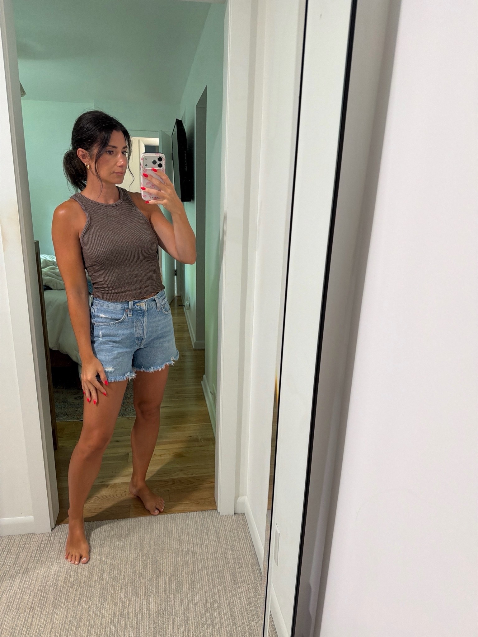 the BEST shorts I will never stop talking about them. Sized up 1!

#LTKmomlife #LTKMidsize #LTKdayinmylife