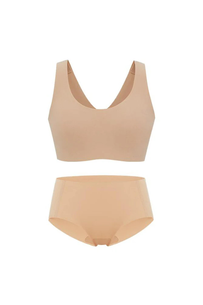 2021 Barely Zero Your-Size-Is-The-Size Classic Wireless Bra + Brief Set Bundle | NEIWAI