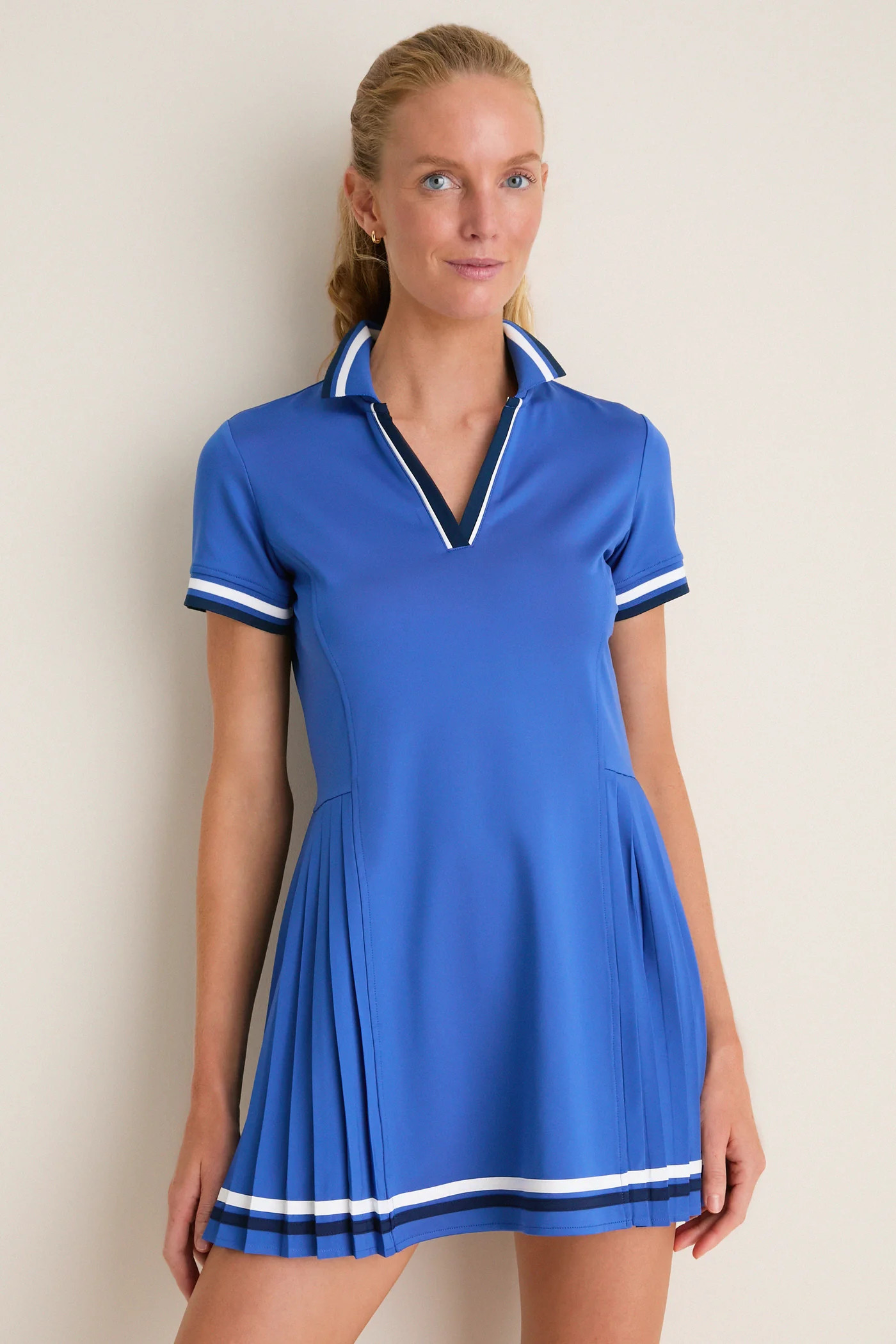 Cobalt Blue Performance Jersey Beatrice Tennis Dress | Tuckernuck (US)