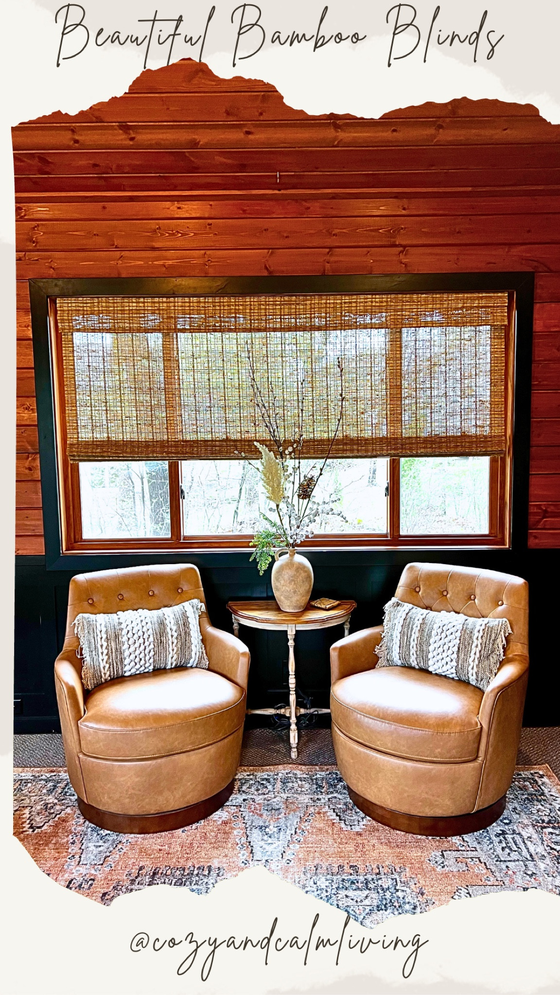 Beautiful Bamboo shades really elevate this space! @twopagescurtains for the win! 

#LTKsalealert #LTKstyletip #LTKhome