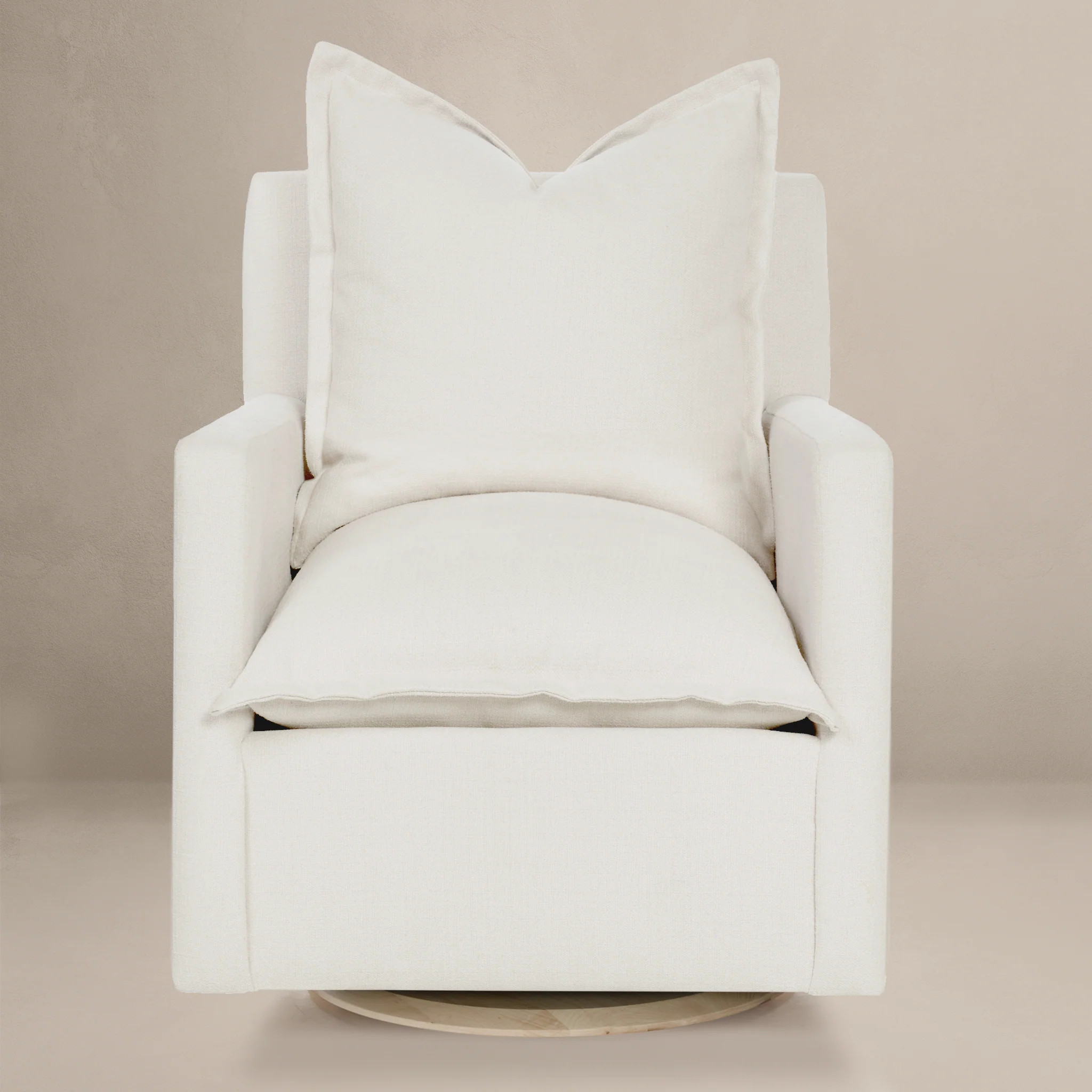 NOLA – Swivel Nursery Glider – High Performance Ivory | Oilo Studio