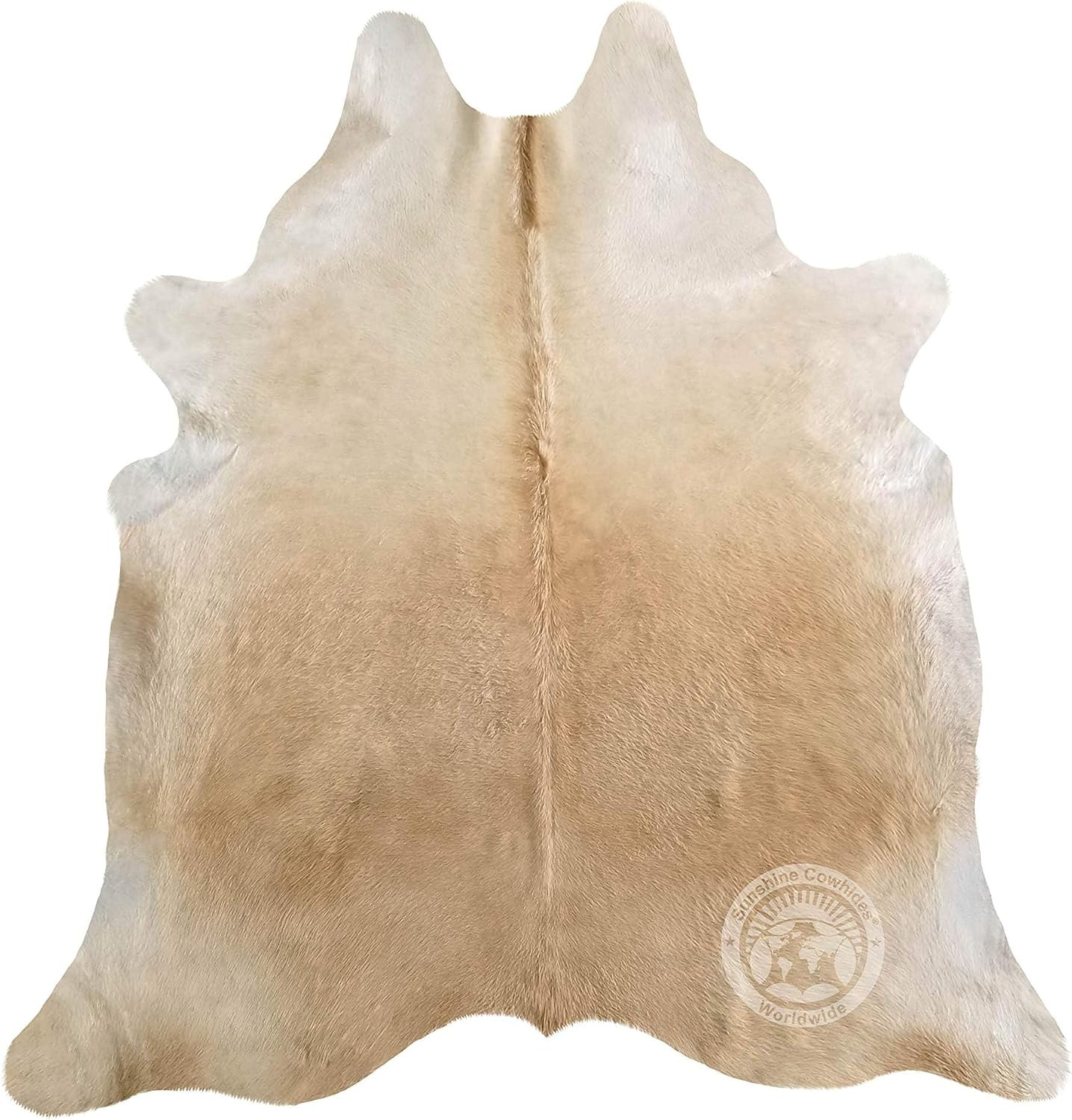 Genuine Cowhide Rug 6x7-8 ft, 100% Real Cow Hide (Palomino Beige) | Amazon (US)