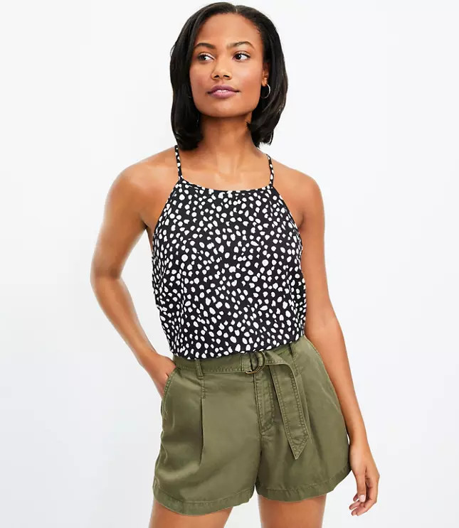 Spotted Halter Top | LOFT
