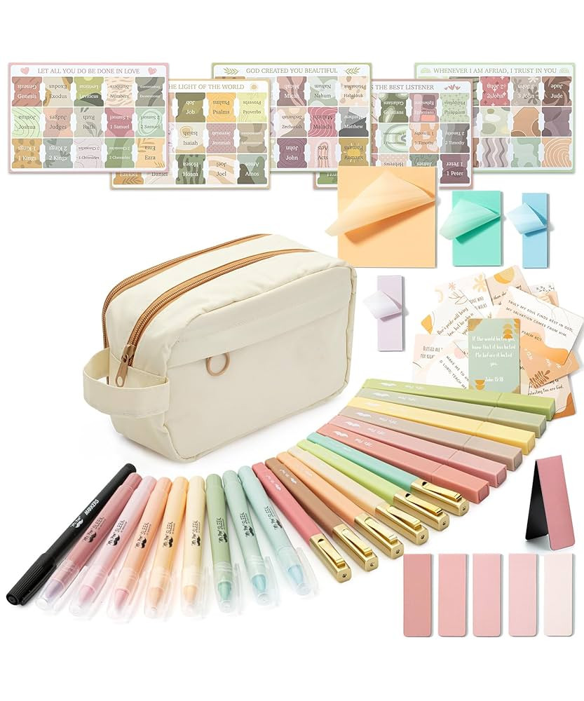 Mr. Pen- Bible Journaling Kit, Bible Study Supplies, No Bleed Bible Highlighters and Pens No Blee... | Amazon (US)