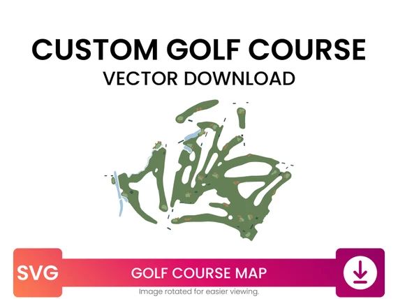 Custom Golf Course Map of a Course of Your Choice  Golf Map - Etsy | Etsy (US)