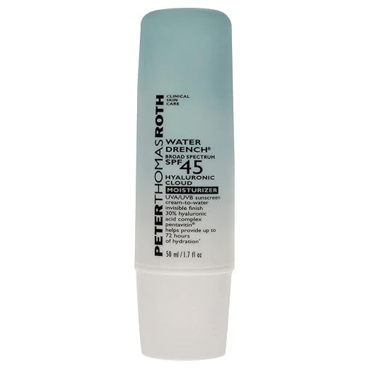Peter Thomas Roth | Water Drench Broad Spectrum SPF 45 Hyaluronic Cloud Moisturizer | SPF Moistur... | Amazon (US)