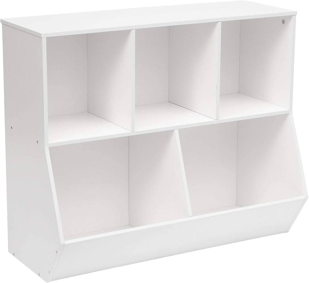 HOOBRO Kids Bookshelf, Bookcase Footboard, Toy Storage Cubby, Children's Toy Shelf, 35.4" L Stora... | Amazon (US)