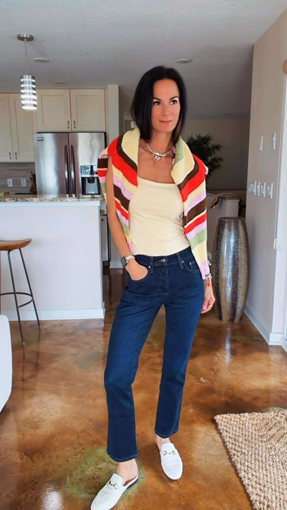 The fit. The wash. The length… yeah these jeans might be the ones 👀✨

I’m always on the hunt for that perfect everyday denim — you know, the pair that just works without trying too hard — and these are IT.

Mid-rise ✔️
Clean straight leg ✔️
Hits right at the ankle ✔️
And somehow makes everything look just a little more put together

Styled them with a simple tank, a pop of color (because we don’t do boring), and my go-to accessories for that effortless, pulled-together vibe.

Trust me… you’re going to live in these.

✨ Use code NICOLE15 for 15% off at Ruti.com



#NicoleColeeStyle #DenimStyle #EverydayChic #EffortlessOutfits #LTKFinds




#LTKgrwm #LTKdayinmylife #LTKootd