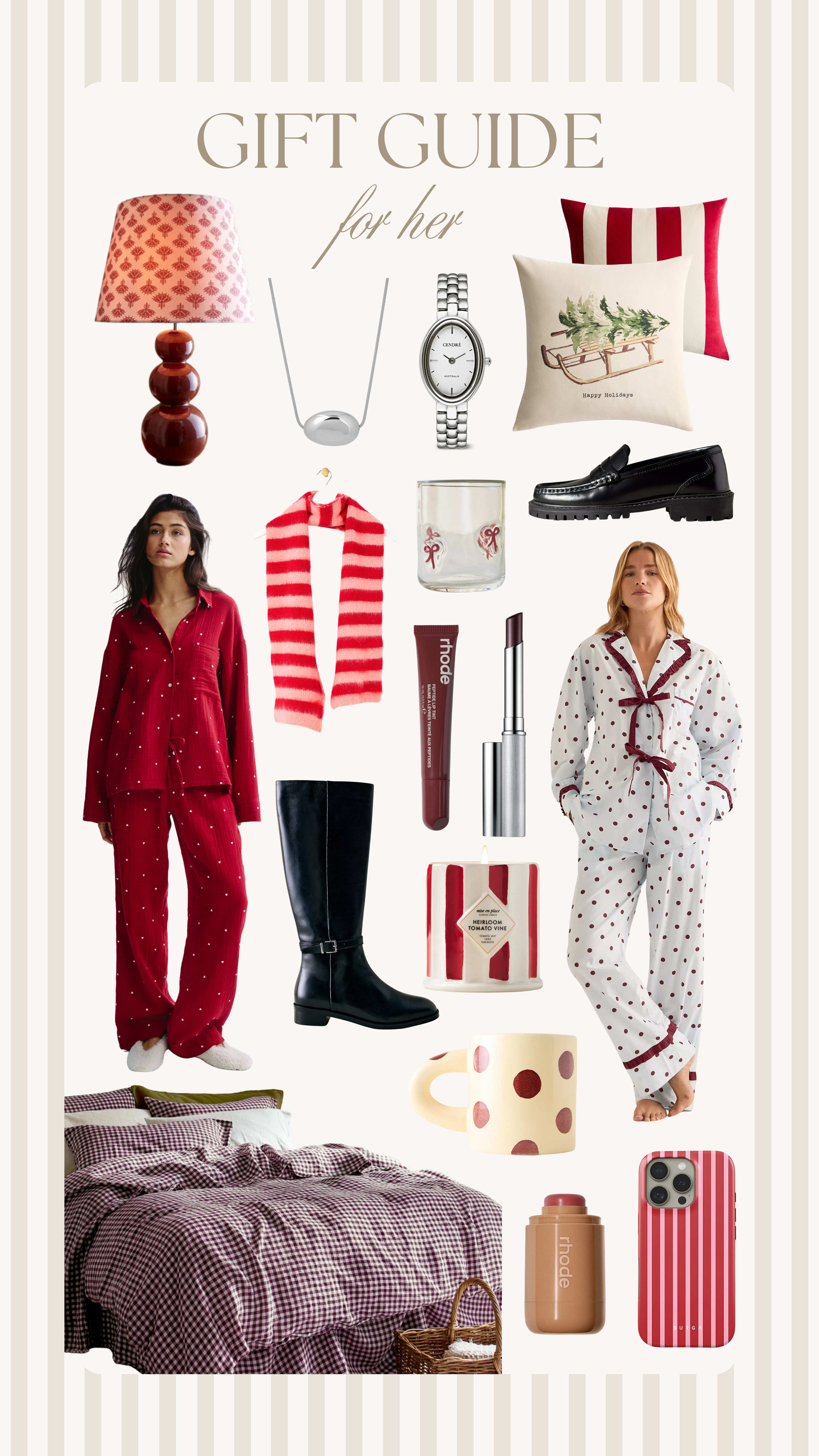 Festive gift guide for her ❤️ So many of these bits are in black Friday sales right now ✨

pyjamas, damson madder, stripe scarf, riding boots, knee high boots, loafers, phone case, mug, candle, gifts for her, gifts for friend, gifts for mum, home decor, christmas decor, christmas presents 

 

#LTKCyberWeek #LTKfestive #LTKgiftguide