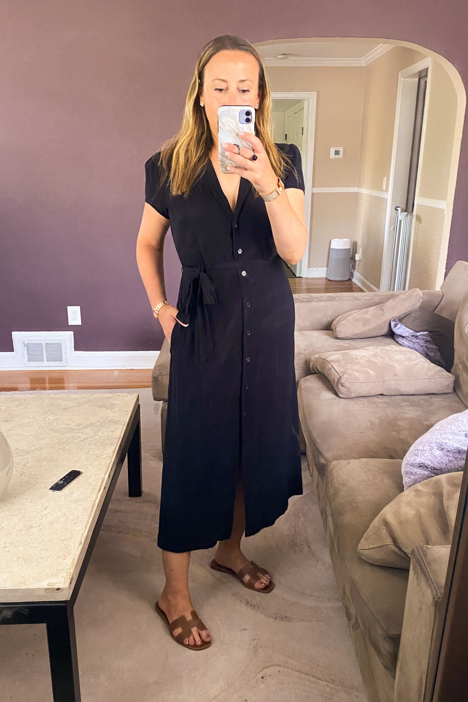 Great black dress for work or casual event. I got a size medium to have a little extra room. Very light and airy  

#LTKShoeCrush #LTKTravel #LTKWorkwear