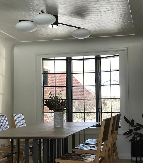 LOLLO Handmade Flush Mount Ceiling Light Minimal Geometric Chandelier Edison Restoration Industri... | Etsy (US)