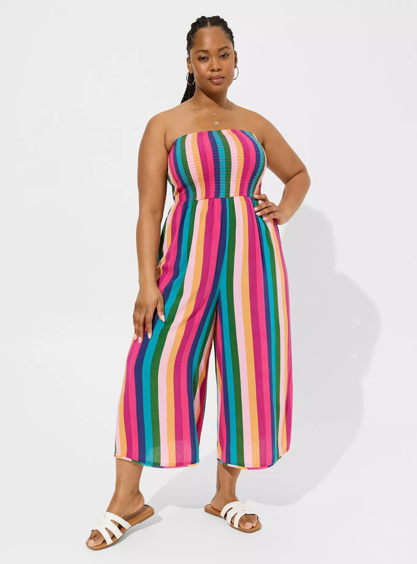 Washable Gauze Drape Leg Cover-Up Jumpsuit | Torrid (US & Canada)