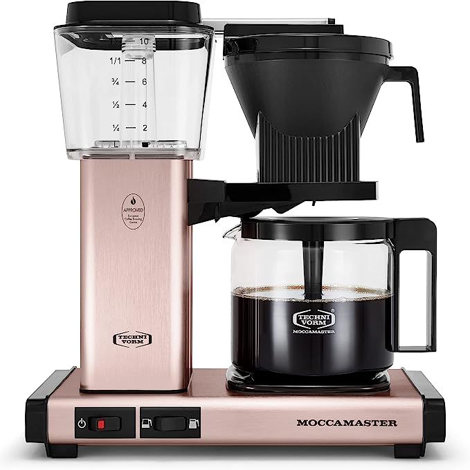 Moccamaster 53935 KBGV Select 10-Cup Coffee Maker, Rose Gold, 40 ounce, 1.25l | Amazon (US)