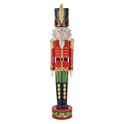 Haute Decor 48" Christmas Nutcracker Outdoor Decor Red/Green | Target