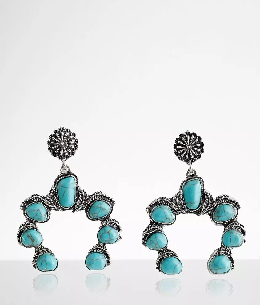 Western Turquoise Earring | Buckle