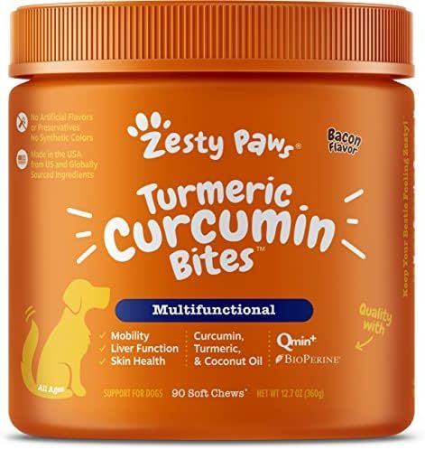 Zesty Paws Turmeric Curcumin for Dogs - for Hip & Joint Mobility Supports Canine Digestive Cardiovas | Amazon (US)
