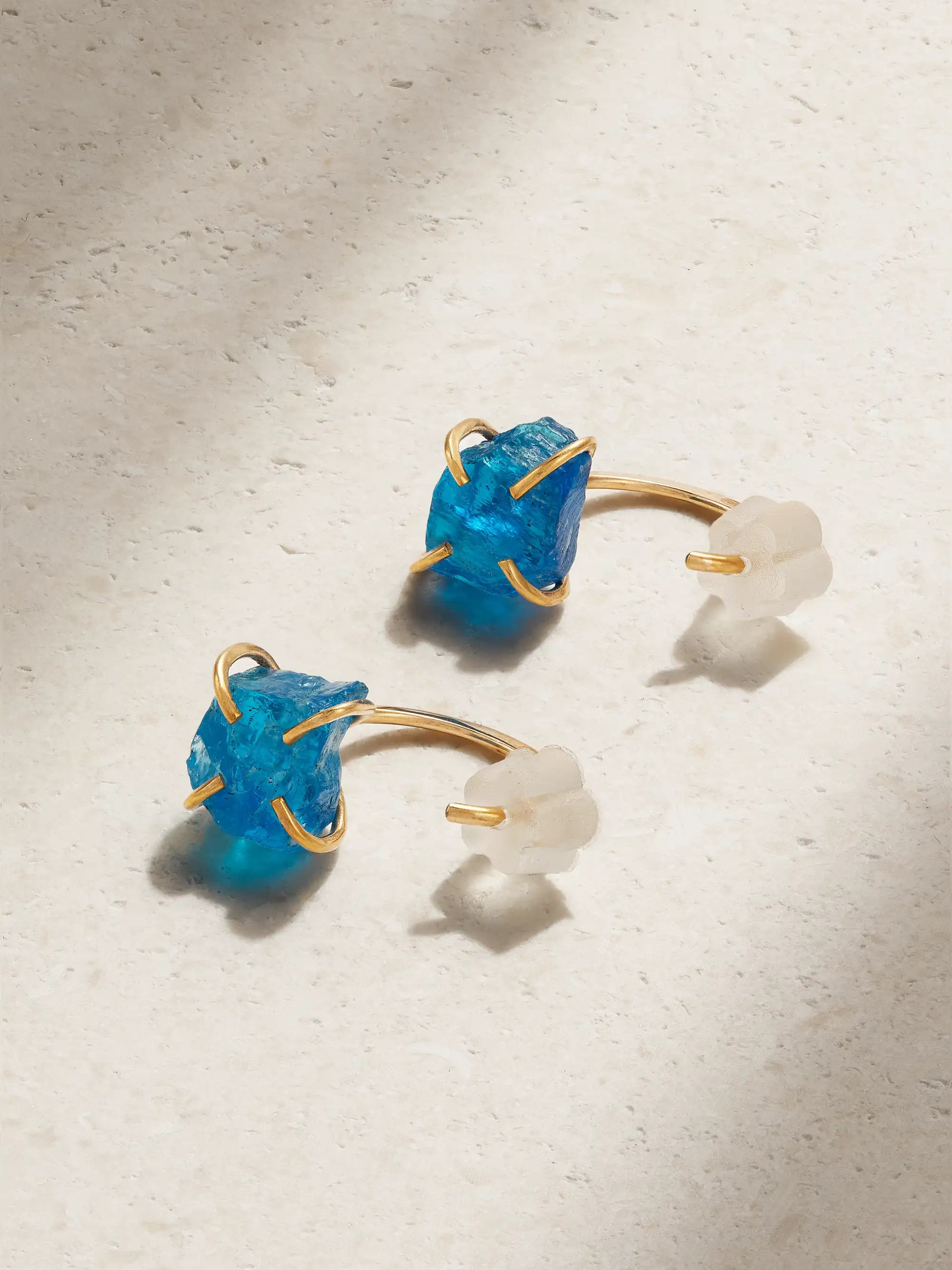 14-karat recycled gold apatite earrings | NET-A-PORTER (UK & EU)
