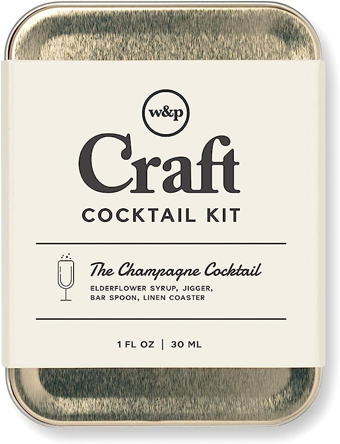 W&P Craft Cocktail Kit, Champagne Cocktail, Portable Kit for Drinks on the Go, Carry On Cocktail ... | Amazon (US)