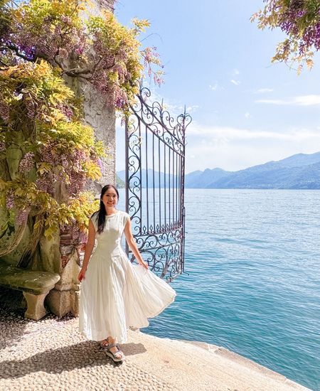 Villa Cipresi in Lake Como Italy! At the most beautiful wisteria gates! Recommended to actually wear colors that pop: red, yellow, purple, etc.

#LTKStyleTip #LTKFindsUnder100 #LTKTravel