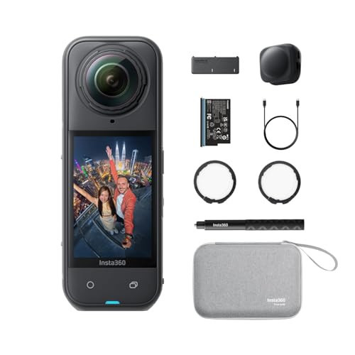 Insta360 X5 Essentials Bundle - Waterproof 8K 360° Action Camera, Leading Low Light, Invisible Selfie Stick Effect, Rugged and Replaceable Lens, 3-Hour Battery, Built-in Wind Guard, Stabilization | Amazon (US)