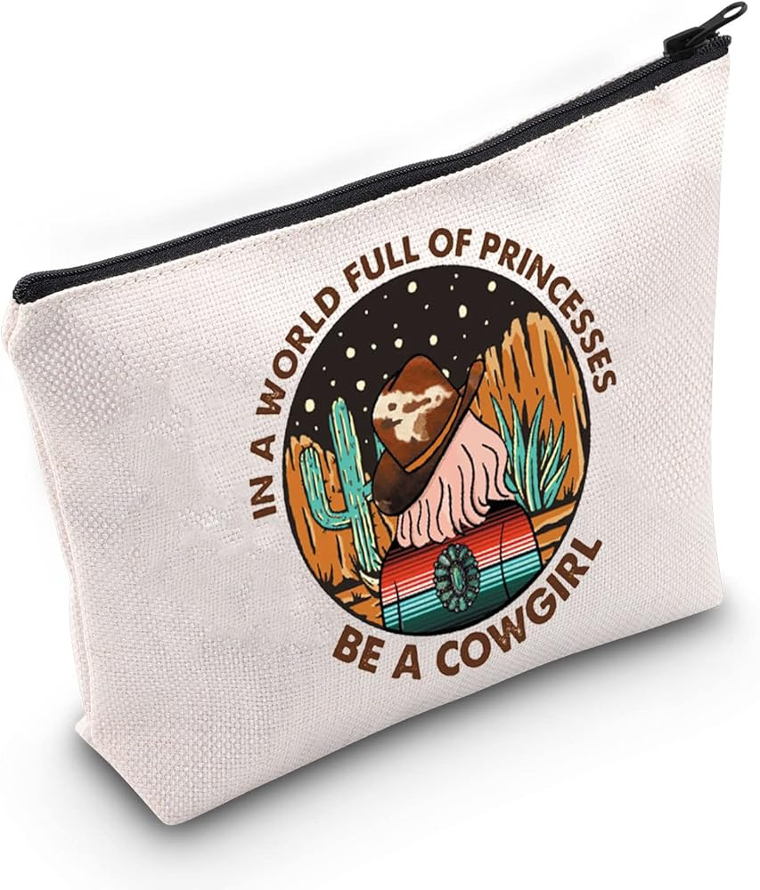 TOBGB Cowgirl Gift Horse Lover Gift Cowgirl Makeup Bag Country Girl Gift Western Cowgirl Gift Cow... | Amazon (US)