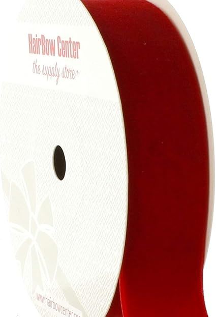 HBC 5/8" Velvet Ribbon 250 Red 25 Yard | Amazon (US)