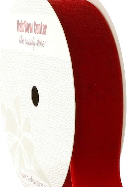 HBC 5/8" Velvet Ribbon 250 Red 25 Yard | Amazon (US)