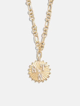 Initial Custom Medallion Necklace - Gold/Pavé | BaubleBar