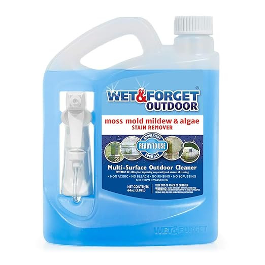 Wet & Forget Outdoor Moss, Mold, Mildew, & Algae Stain Remover Multi-Surface Cleaner, Ready to Us... | Amazon (US)