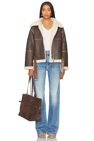 Olina Jacket in Mocha | Revolve Clothing (Global)