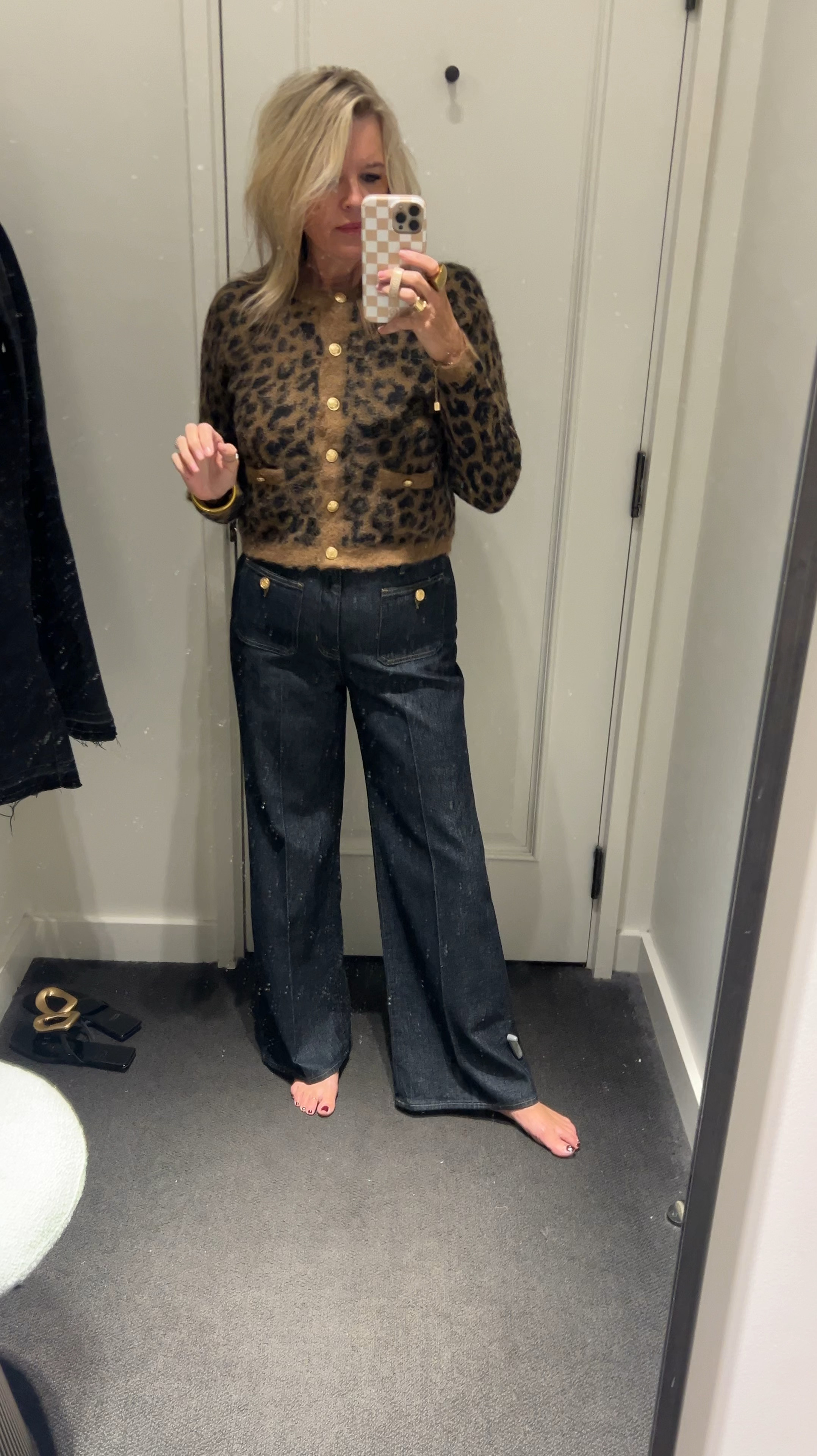 🚨🚨🚨40% off sitewide
JCrew 

Brushed sweater lady jacket in leopard print fits tts and so soft! 
Love the button detail like a ladies jacket

Sailor denim trouser in Rinse wash
With heritage-inspired J.Crew crest buttons, polished patch pockets and the same slightly flared silhouette you know and love, this jean is  new denim tts I am wear 27


#LTKFallSale  

#LTKVideo #LTKWorkwear #LTKSaleAlert