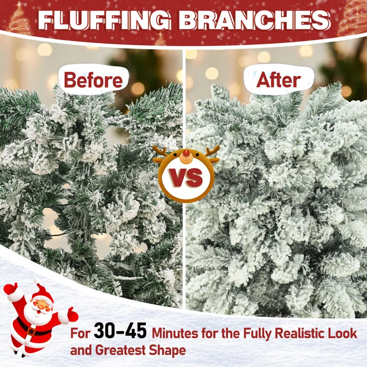 Lighted Artificial Pine Christmas Tree | Wayfair North America