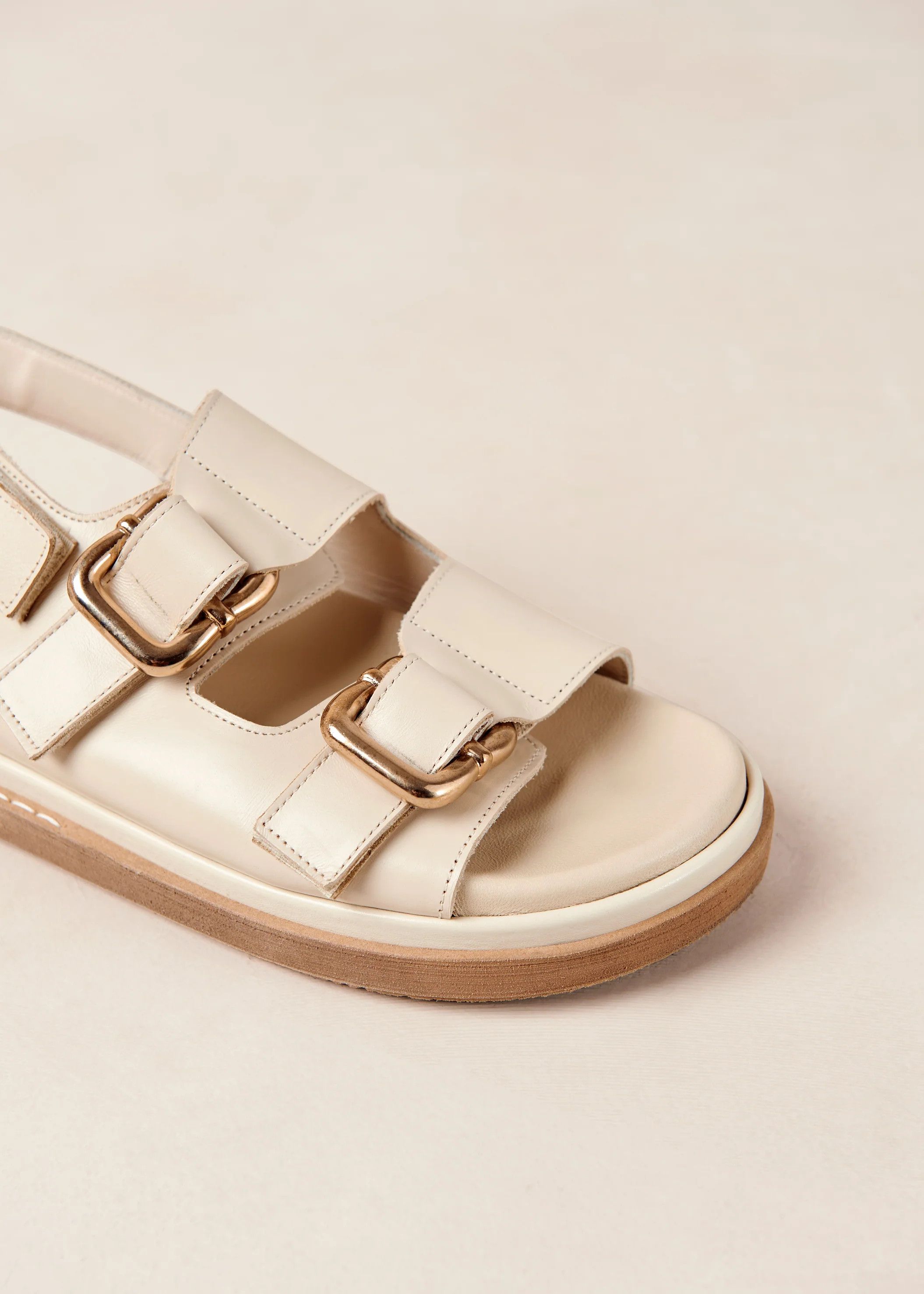 Harper - White Leather Sandals | ALOHAS | Alohas FR
