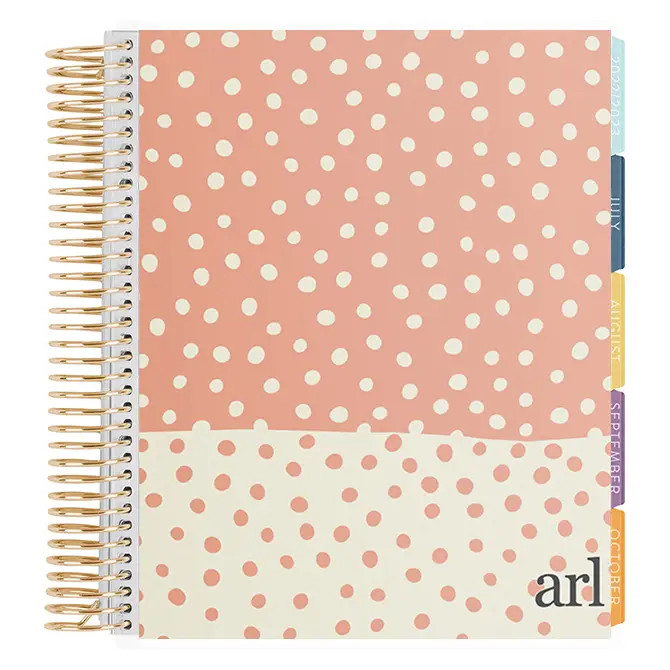 Color Block Polka Dots Academic Planner | Erin Condren | Erin Condren
