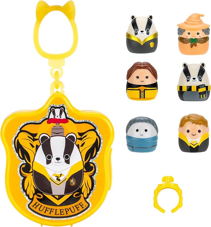Squish-a-longs “Harry Potter” Clip-a-Longs Mini-Squish Hufflepuff Multipack | Amazon (US)
