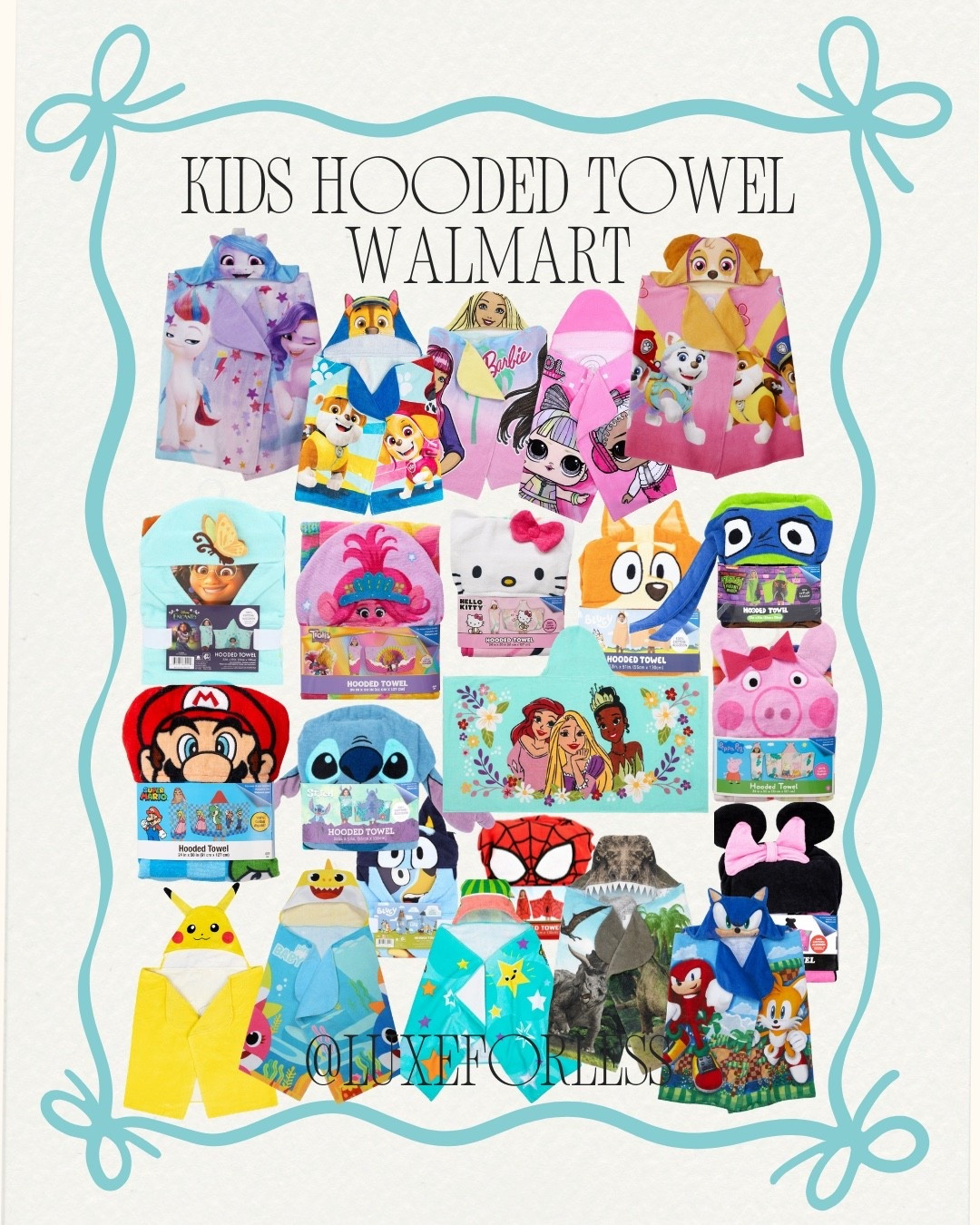 ONLY $13!! These hooded character towels are perfect for bath time, pool days, or the beach!! Also a practical Easter basket stuffer!! 🥳

#LTKKids #LTKSpringSale #LTKSwim