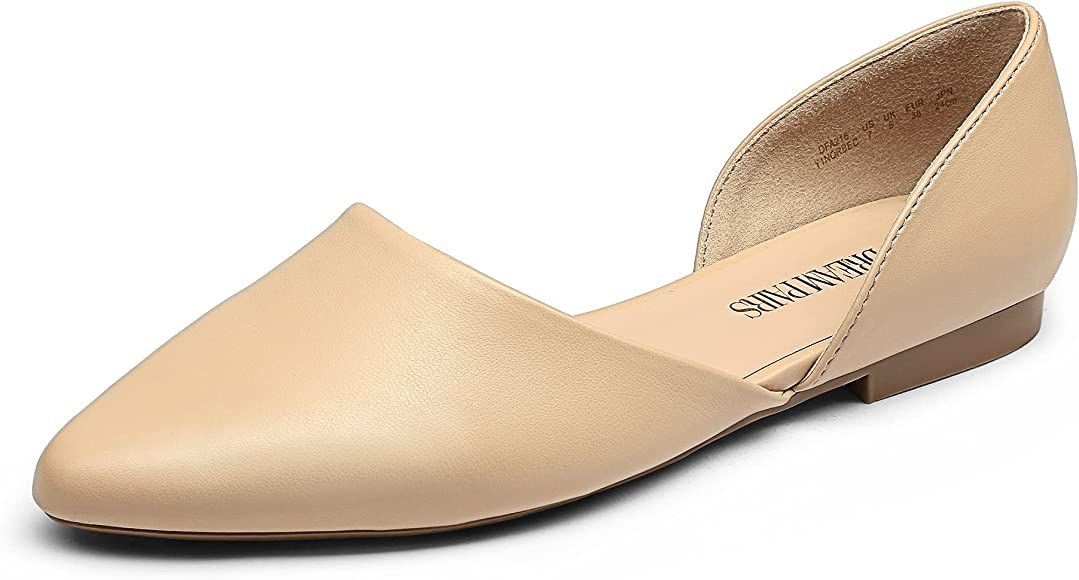DREAM PAIRS Women's Elegant Pointed Toe Slip on Flats Shoes | Amazon (US)