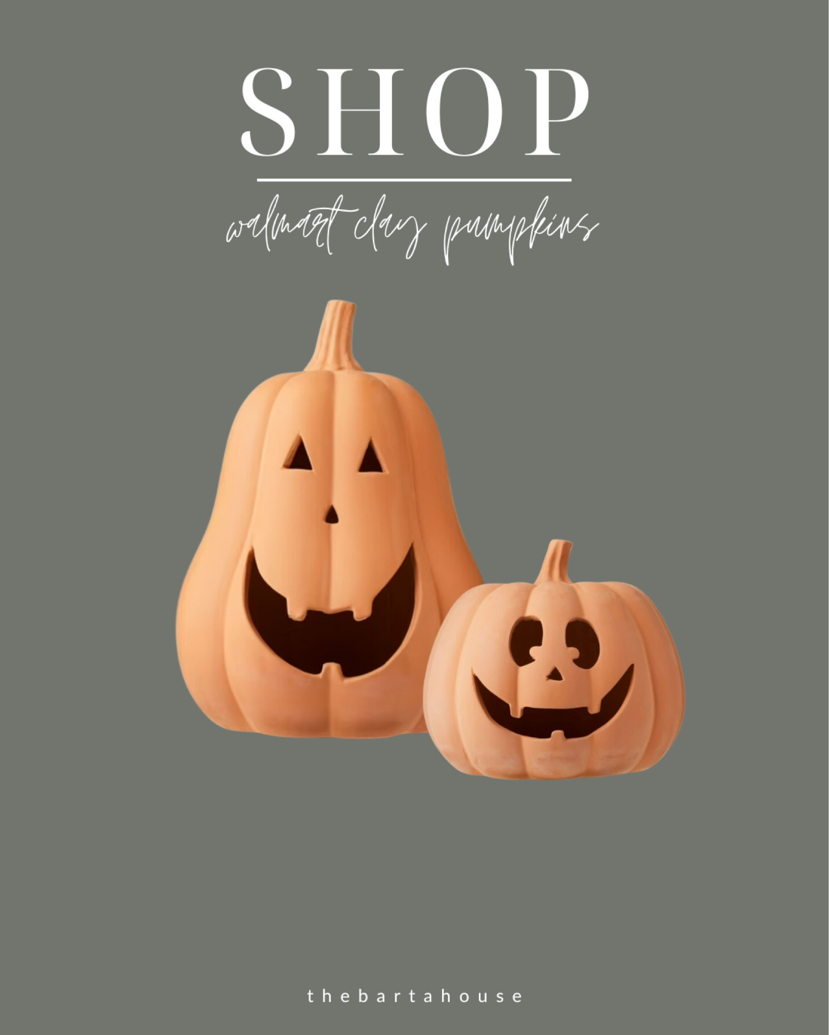 Clay pumpkins at Walmart! 

#LTKSeasonal #LTKFallSale #LTKHome