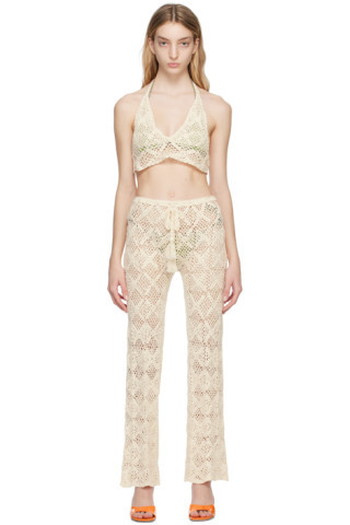 Off-White Daisy Tank Top & Trouser Set | SSENSE