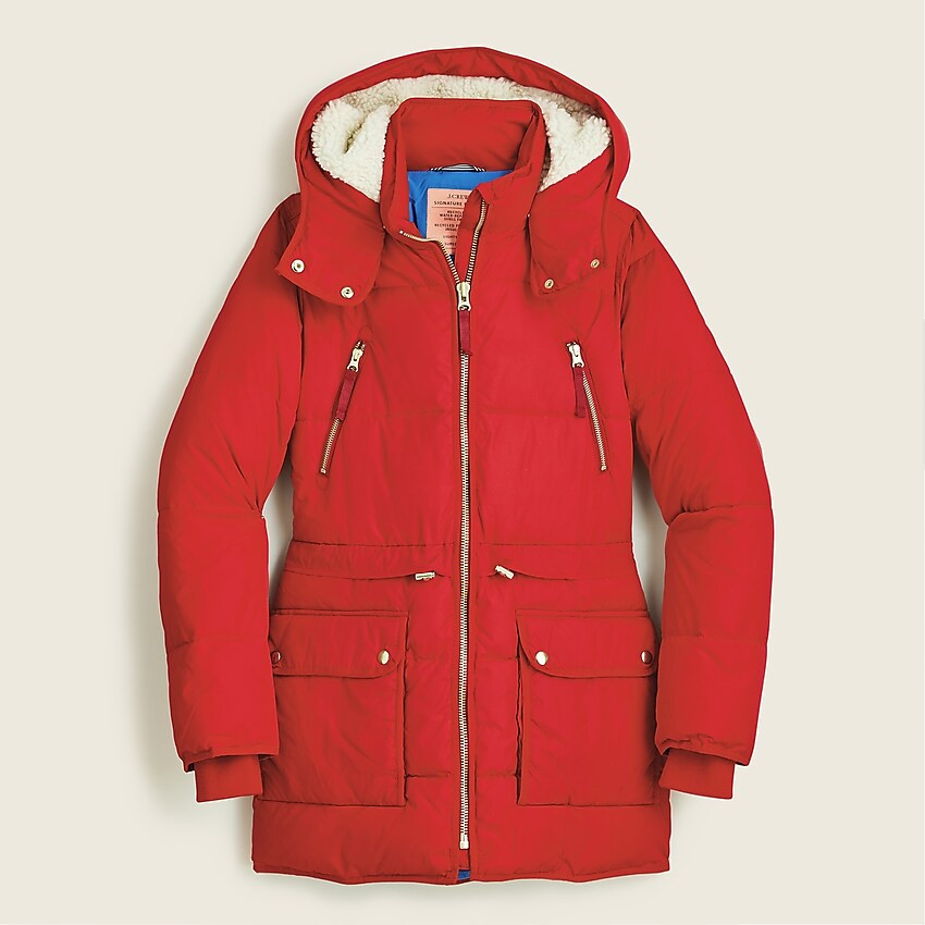 J.Crew: Chateau Puffer Jacket With PrimaLoft® For Women | J. Crew US