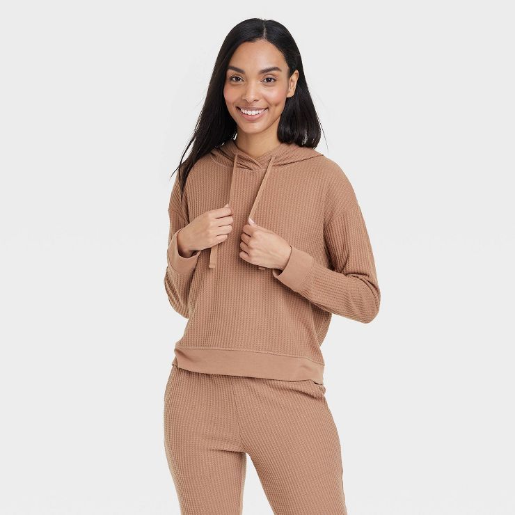 Women's Waffle Knit Lounge Sweatshirt - Stars Above™ | Target