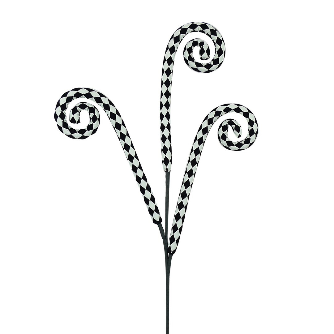 Harlequin Spray, Black and White Harlequin, Harlequin Wreath Embellishment, Harlequin Spiral Spra... | Etsy (US)