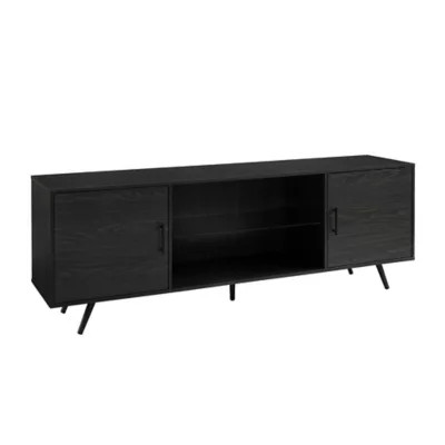 Forest Gate™ Grace 70-Inch Glass Shelf TV Stand | Bed Bath & Beyond | Bed Bath & Beyond