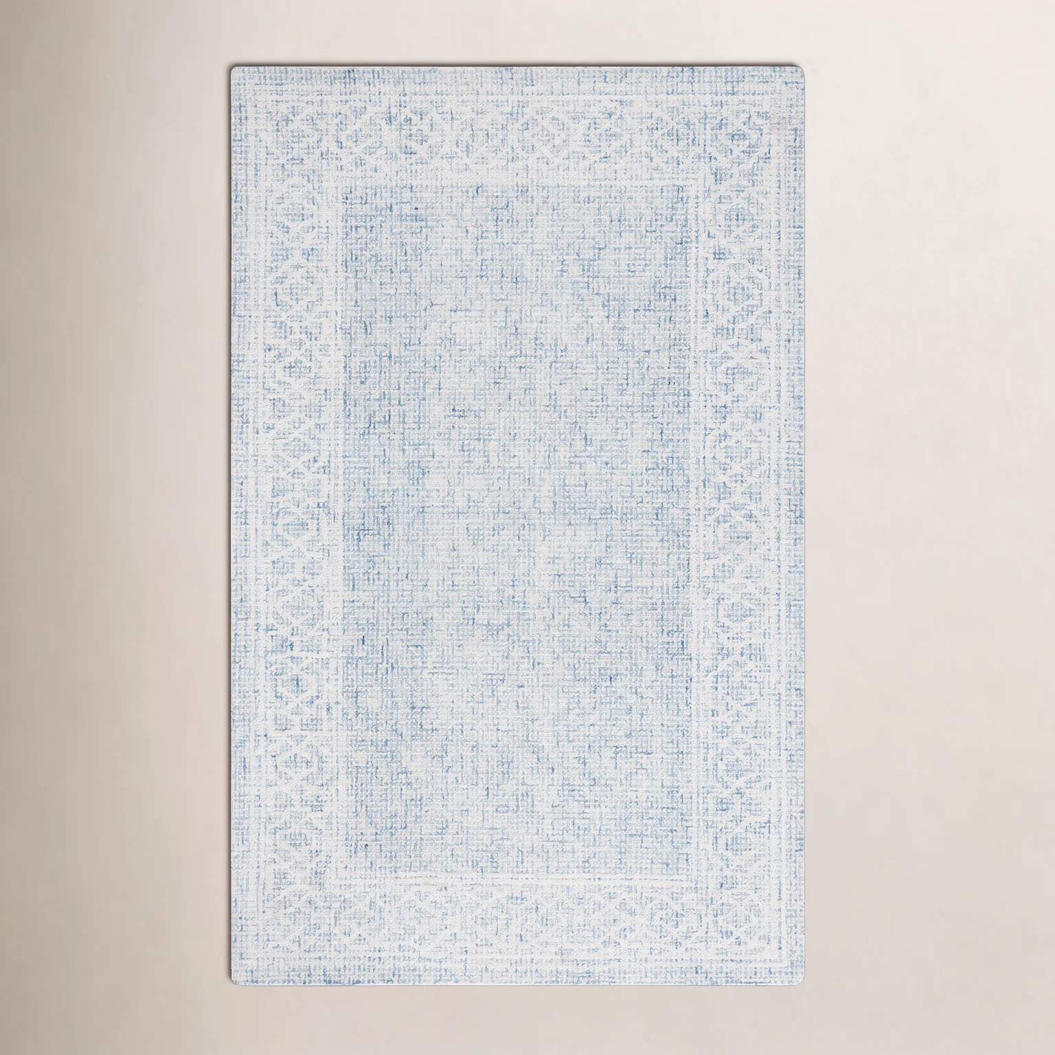 Ebony 277 Hand Tufted Indian Wool Pile Geometric Rug | Birch Lane