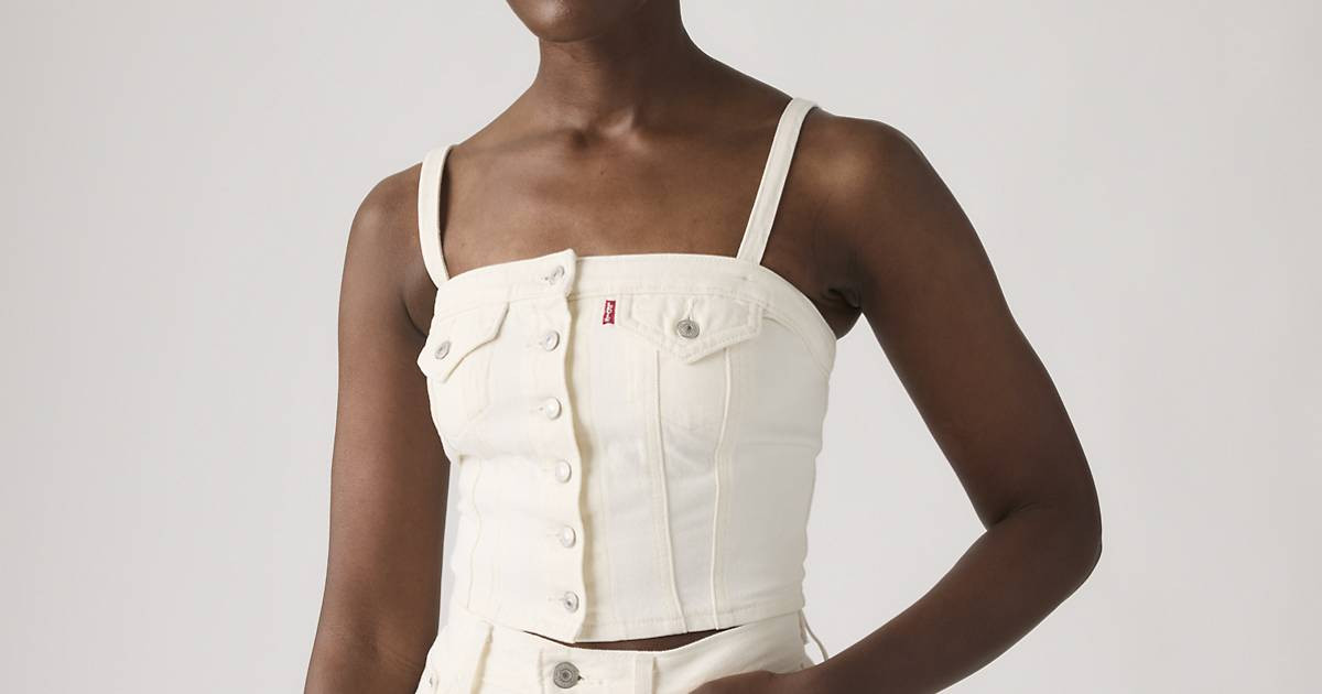 Denim Tube Top - White | Levi's\u00ae US | Levi's US