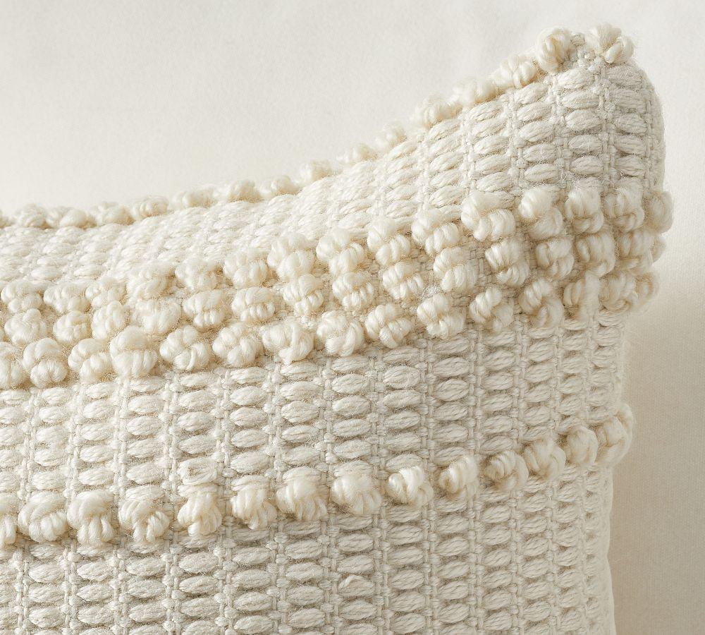 Ponderosa Handknit Outdoor Throw Pillow | Pottery Barn (US)